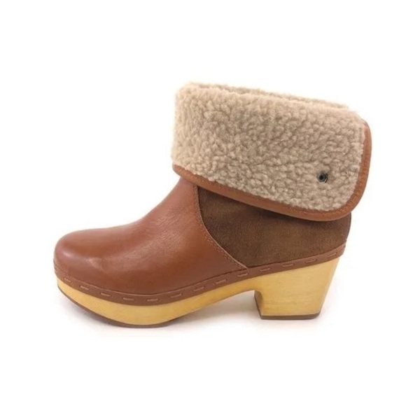 Frye & Co Odessa Cuff‎ Winter Boots Size 8 Caramel Brown Leather Pull On 0211 - Picture 11 of 11